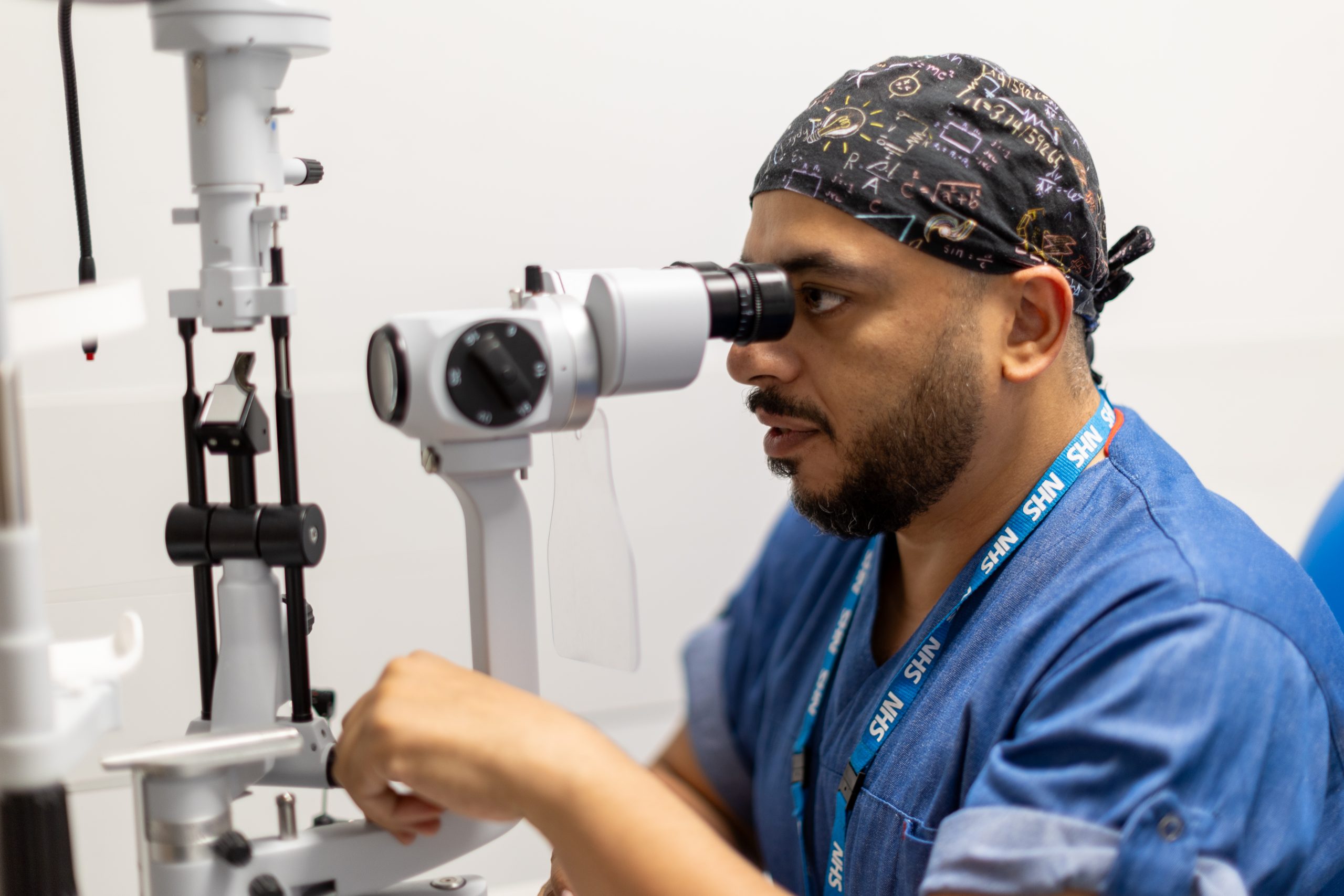 Mr Mahmoud Rabie, CHEC's clinical director of ophthalmology